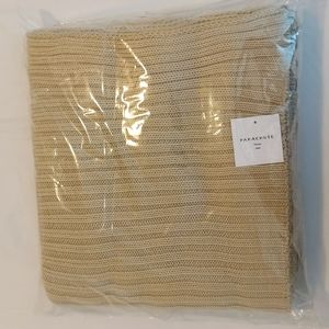 Parachute oversized knit throw in flax colorway NWT